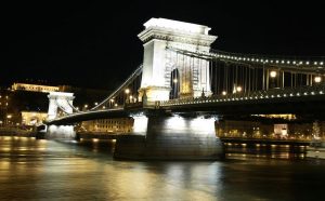 Szechenyi Chain bridge at night