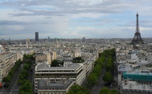 View of Paris city